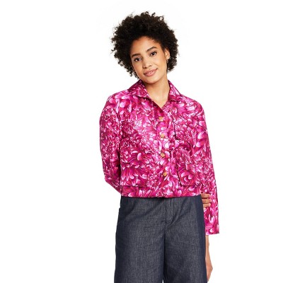 Women's Mum Floral Scallop Pocket Jacket - Kika Vargas x Target Pink