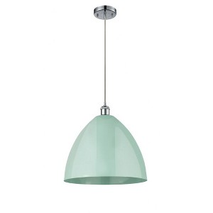 Plymouth Dome - 1 Light Cord Hung Mini Pendant In Industrial Style-18.75 Inches Tall and 16 Inches Wide - 1 of 1