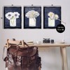 Stupell Industries Navy Blue Flower Bouquets 3pc Floating Frame Art Set - 3 of 4