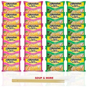 Maruchan Ramen Instant Noodle Soup Variety, 2 Flavors - 12 Packs Chili & 12 Packs Shrimp - 1 of 1