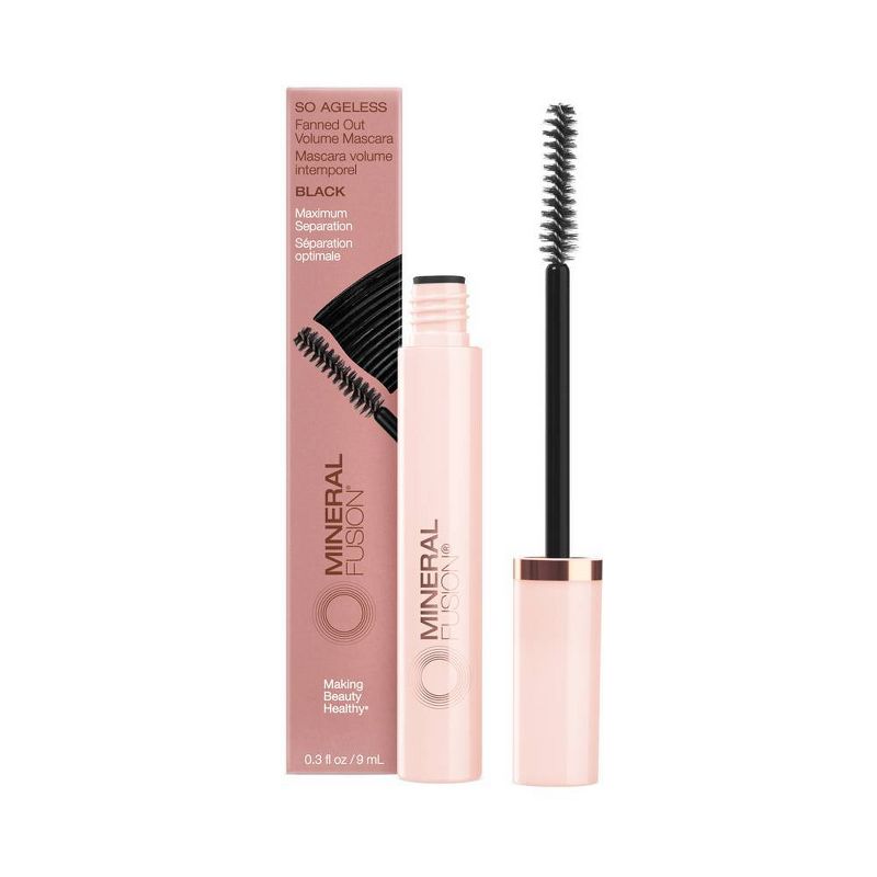 Mineral Fusion So Ageless Fanned Out Volume Mascara - Black - 0.3oz, 1 of 11