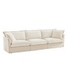Modern Sectional Chenille Fabric Sofa Couch,3 Seater Slipcovered Sofa Couch With Soft Multiple Big Pillows,Sofa Living Room-Maison Boucle - 4 of 4