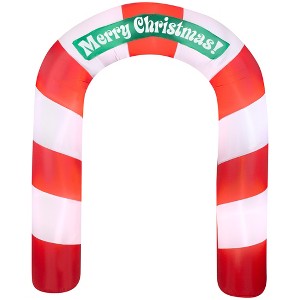 Gemmy Christmas Airblown Inflatable Archway Merry OPP, 7.5 ft Tall, Multi - 1 of 4