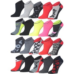 Women's Colorful Romance Low Cut Socks - 20 Pairs - 1 of 4
