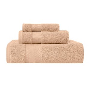 Luxury Cotton Heavyweight Solid Plush Towel Set by Blue Nile Mills - 1 of 4