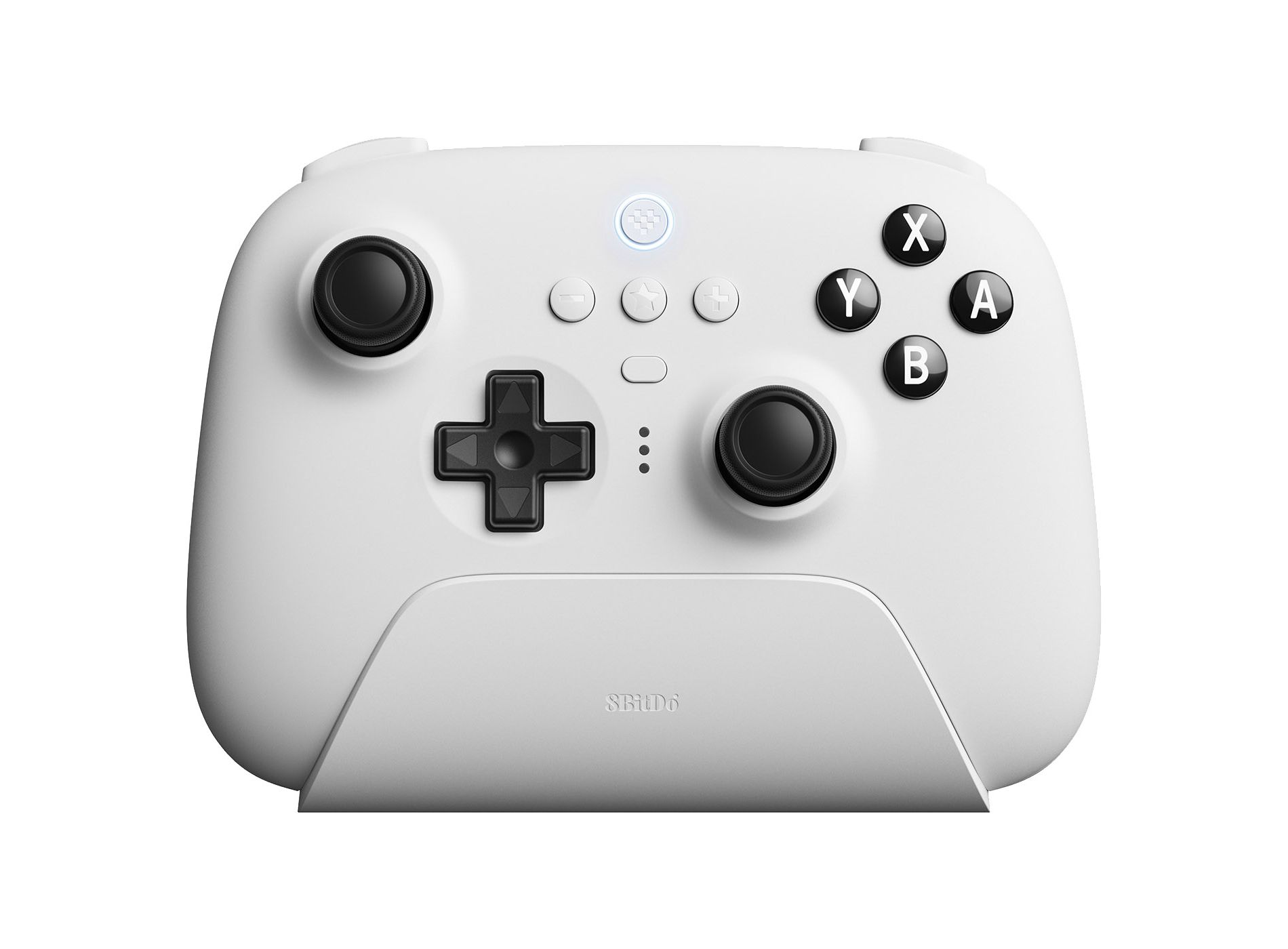 8BitDo Ultimate Bluetooth Wireless Controller for Switch, PC and Steam with Travel Case - White