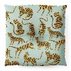 Cat Coquillette Tiger Collection Mint Orange Square Floor Pillow - Deny Desings - 2 of 4
