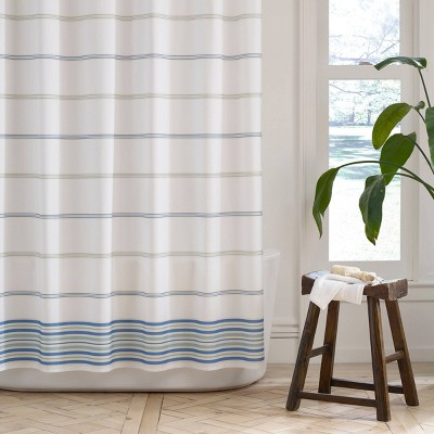 Purity Mineral Stripe Shower Curtain - Martex