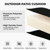 Peace Nest Solid Outdoor Patio Seat Cushion Set of 4 - 2 of 4