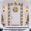 6 Ft Pre-Lit Christmas Garland, Xmas Garland with Flowers, Ball Ornaments Berry for Mantle Table Centerpiece Indoor Outdoor Home Decor - 3 of 4