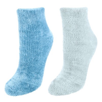 Dr. Scholl's Women's Low Cut Soothing Spa Socks (2 Pair Pack), Blue And ...