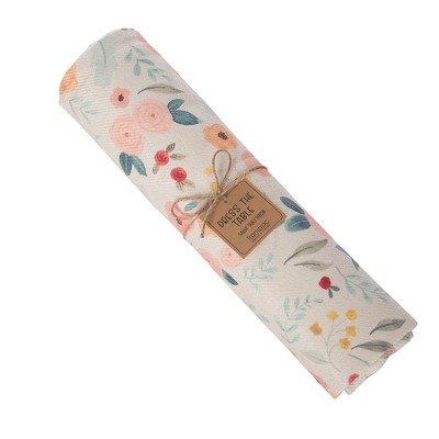 Transpac Fabric Flower Table Throw Home Decorations Easter