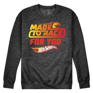 Men's - Hot Wheels - Valentine's Made to Race Graphic Fleece Sweatshirt - 1 of 4