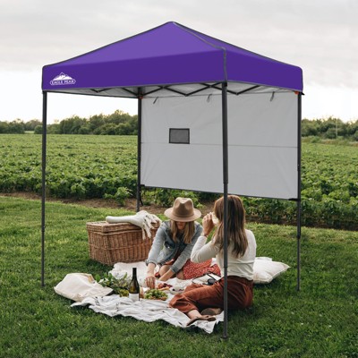 EAGLE PEAK 6'x4'Instant Pop Up Canopy with Adjustable Sun Wall
