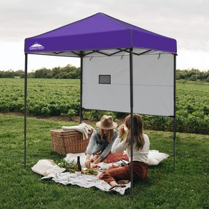 EAGLE PEAK 6'x4'Instant Pop Up Canopy with Adjustable Sun Wall - 1 of 4