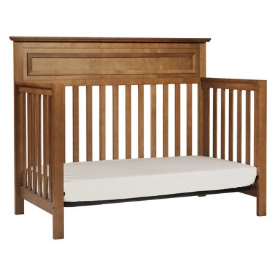 Chestnut Pine 4-in-1 Convertible Crib with High Headboard