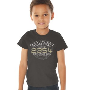 Toddler Boys' Star Trek Sisko Graduation T-Shirt Charcoal - 1 of 4