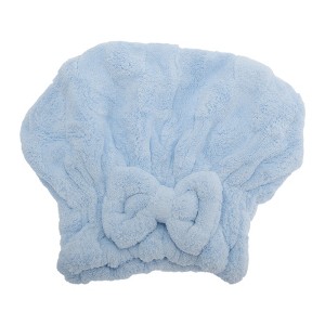 Unique Bargains Comfortable Bow Hair Towel 1 Pc - 1 of 4