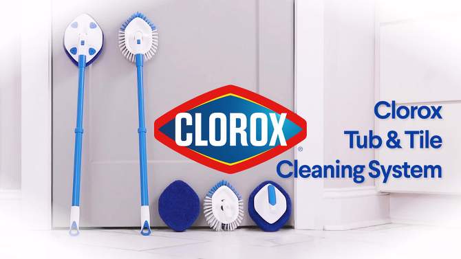 Clorox Tub &#38; Tile Brush Attachment - Unscented, 2 of 10, play video