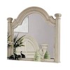Royal Hampton Dresser Mirror, Reeded Posts, 49 Inch Antique White Bell Frame - 4 of 4