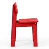 WestinTrends Tiny Terraces Outdoor HDPE Kids Modern Plastic Toddler Dining Chairs (Set of Two) - 4 of 4