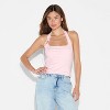 Women's Side-Tie Halter Tank Top - Wild Fable™ - 2 of 4