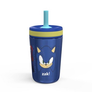 12oz Vacuum Kelso Portable Tumbler 'Sonic' - Zak Designs: Kids Straw Cup, Stainless Steel, Dishwasher-Safe - 1 of 4