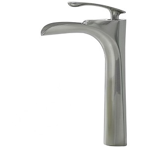 BWE Waterfall Single Hole Single Handle Bathroom Vessel Sink Faucet With Drain Assembly - 1 of 4