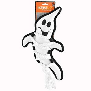 Multipet Cross-Ropes Halloween Ghost Dog Toy in White - 1 of 1