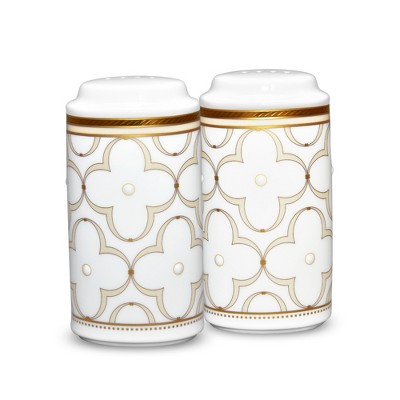 Noritake Trefolio Gold Salt & Pepper Shakers