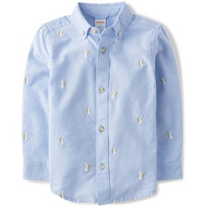 Chemise Boutonnée Bleue Gymboree Pour Garçon - Taille 12-18 Mois - Occasion Très Bon état