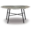 Signature Design by Ashley Laverford Coffee Table Metallic Black/Gray: Contemporary Cast Aluminum, Splayed Legs - 3 of 4