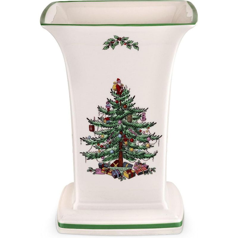 Spode Christmas Tree Square Vase, 1 of 5