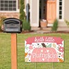 Big Dot of Happiness Girl Little Pumpkin - Fall Birthday Party or Baby Shower Yard Sign Lawn Decorations - Hello Little Pumpkin Party Yardy Sign - 2 of 4