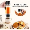 2 Pack 12 OZ Glass Syrup Dispenser with Handle, No Drip Pouring, Coffee Bar Accessories for Coffee and Tea - 3 of 4