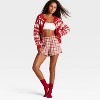 Women's Rabbit Print Cropped Cardigan Sweater - Wild Fable™ - 3 of 3