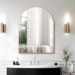MAYEERTY Metal Framed Arched Bathroom Mirror for Wall - 1 of 4