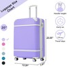 20"/24"/28" Hardshell Luggage, Lightweight Spinner Suitcase with TSA Lock, with/without Cosmetic Case 4M -ModernLuxe - 3 of 4