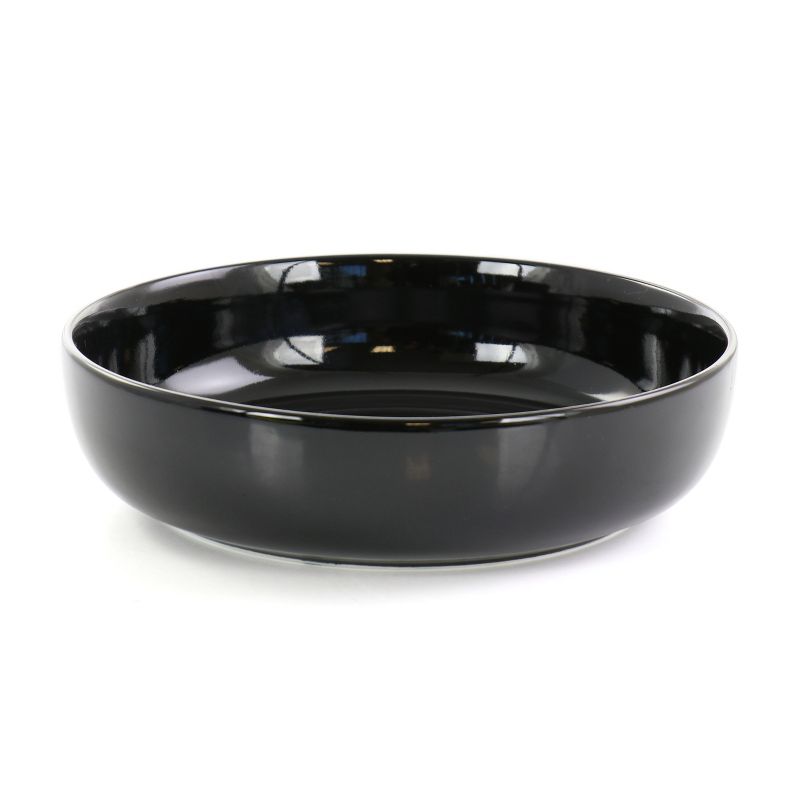 Gibson Home Avisala 12 Piece Fine Ceramic Dinnerware Set in Black, 4 of 8