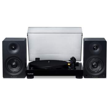 Fluance RT80 Classic High Fidelity Vinyl Turntable and Ai41 Powered 5" Stereo Bookshelf Speakers