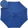 Gulches 9ft Outdoor Market Table Patio Umbrella with Button Tilt, Crank and 8 Sturdy Ribs for Garden, Deck, Lawn, Backyard & Pool - 4 of 4