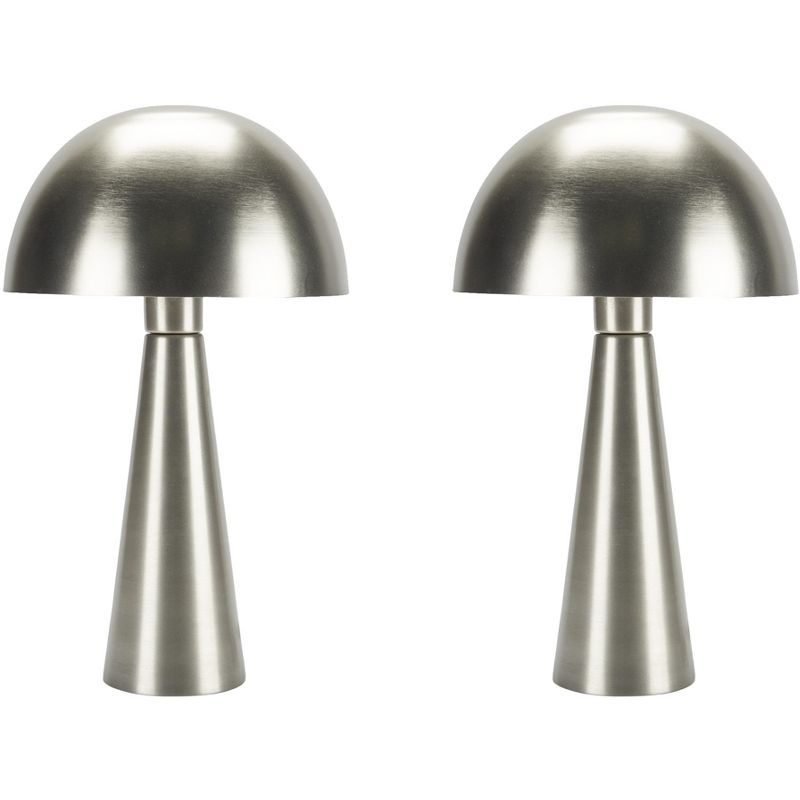 16" Mid-Century Modern Metal Mushroom Accent Table Lamp - Nourison, 1 of 7