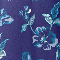 navy batik floral