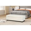 NicBex Ottoman with Storage Bench Storage Organizer in Textured Fabric Hinged Lid for Seating Hidden Storage for Entryway Bedroom - 3 of 4