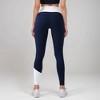 Anna-Kaci Active Women's High Waist Color Block Leggings with Contrast Panel Design - 4 of 4