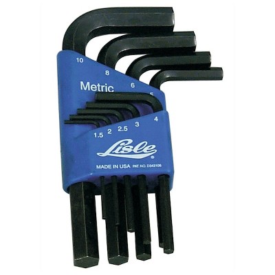 Lisle  Metric Hex Key Set,9Pc 42300