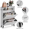 Shoe Storage Cabinet with 2 Flip Drawers, Shoe Rack for Front Door Entrance, Entryway - 3 of 4