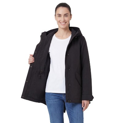 Женские куртки Rokka&Rolla Women's Stand Collar Trench Coat Windbreaker Jacket-Black, size Medium — фото 7