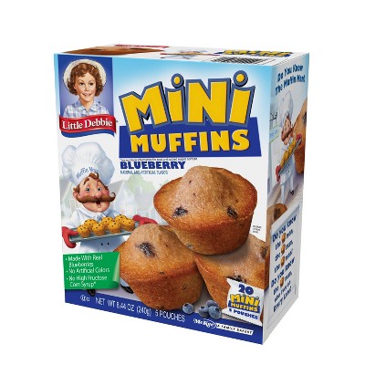 Little Debbie Blueberry Mini Muffin Pouches - 8.44oz/5ct