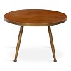 Kate and Laurel Clegg Round Wood Coffee Table, 28x28x18, Brown - 3 of 4